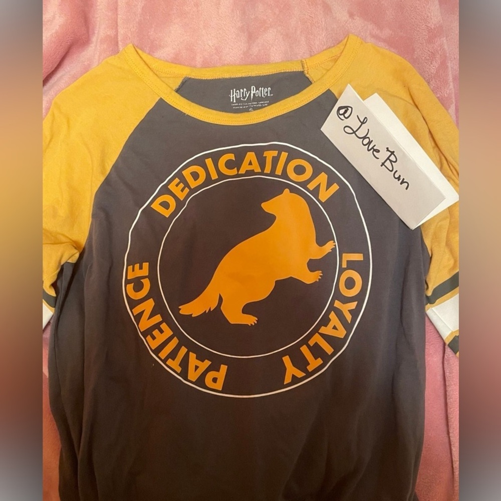 Harry Potter Hufflepuff baseball tee